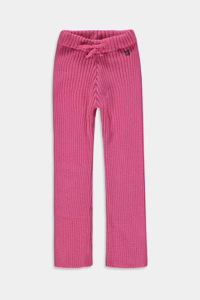 Gerippte Leggings aus Baumwollmix