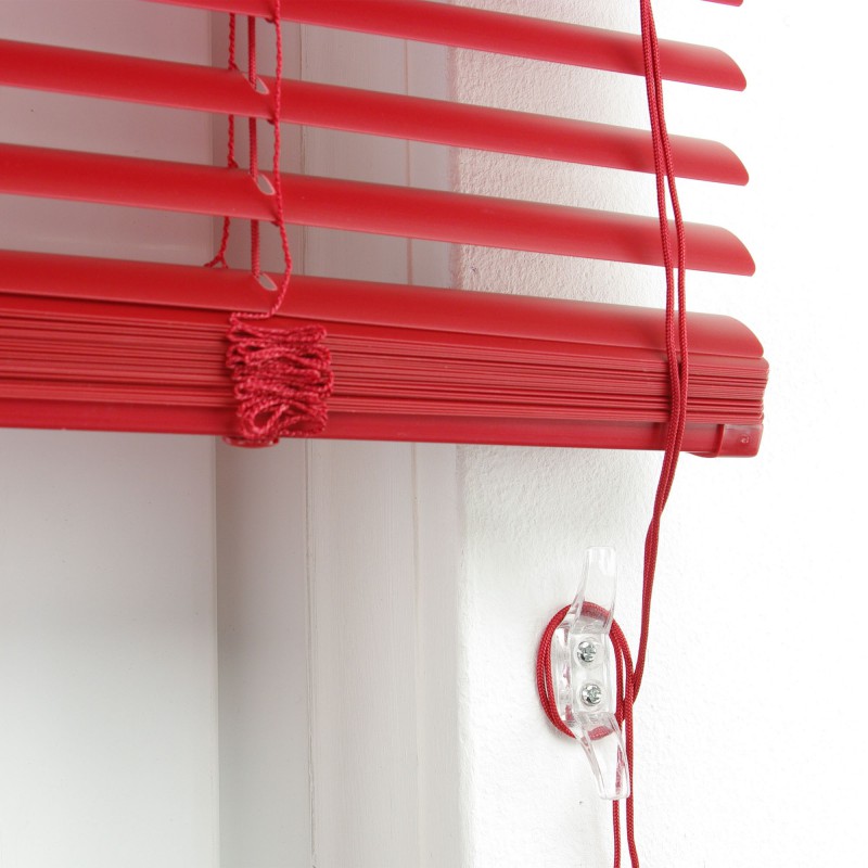 Bella Casa Kunststoff-Jalousie, Rot, ca. 160 x 50 cm