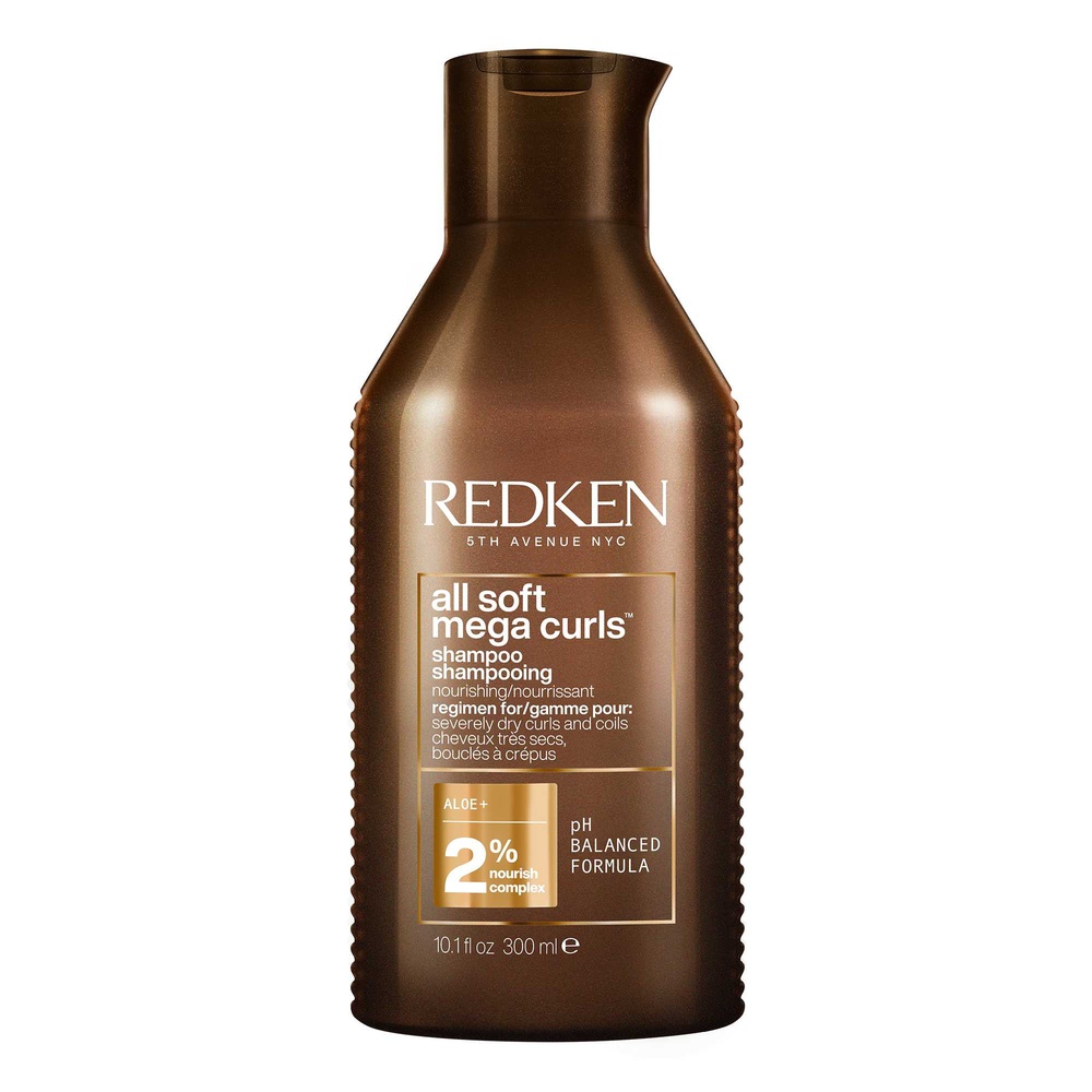 Redken All Soft Mega Curls Shampoing nourrissant pour cheveux trèssecs, bouclés à crépus