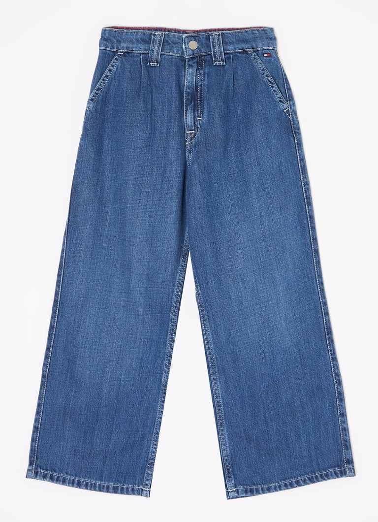 Jeans a vita alta e gamba larga Tommy Hilfiger in misto lyocell