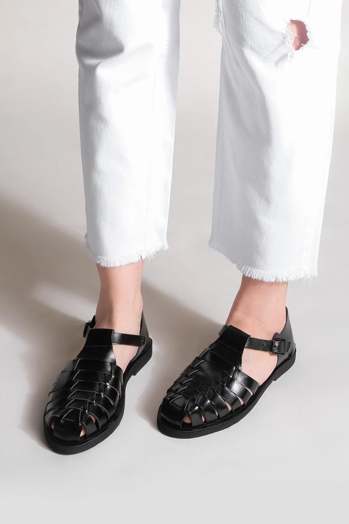 Marjin  Sandalette - Schwarz - Flacher Absatz