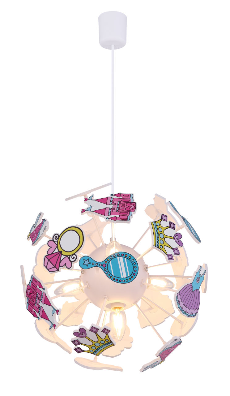 Globo Lighting - LURRA - Hängeleuchte Kunststoff weiß, 4x E14