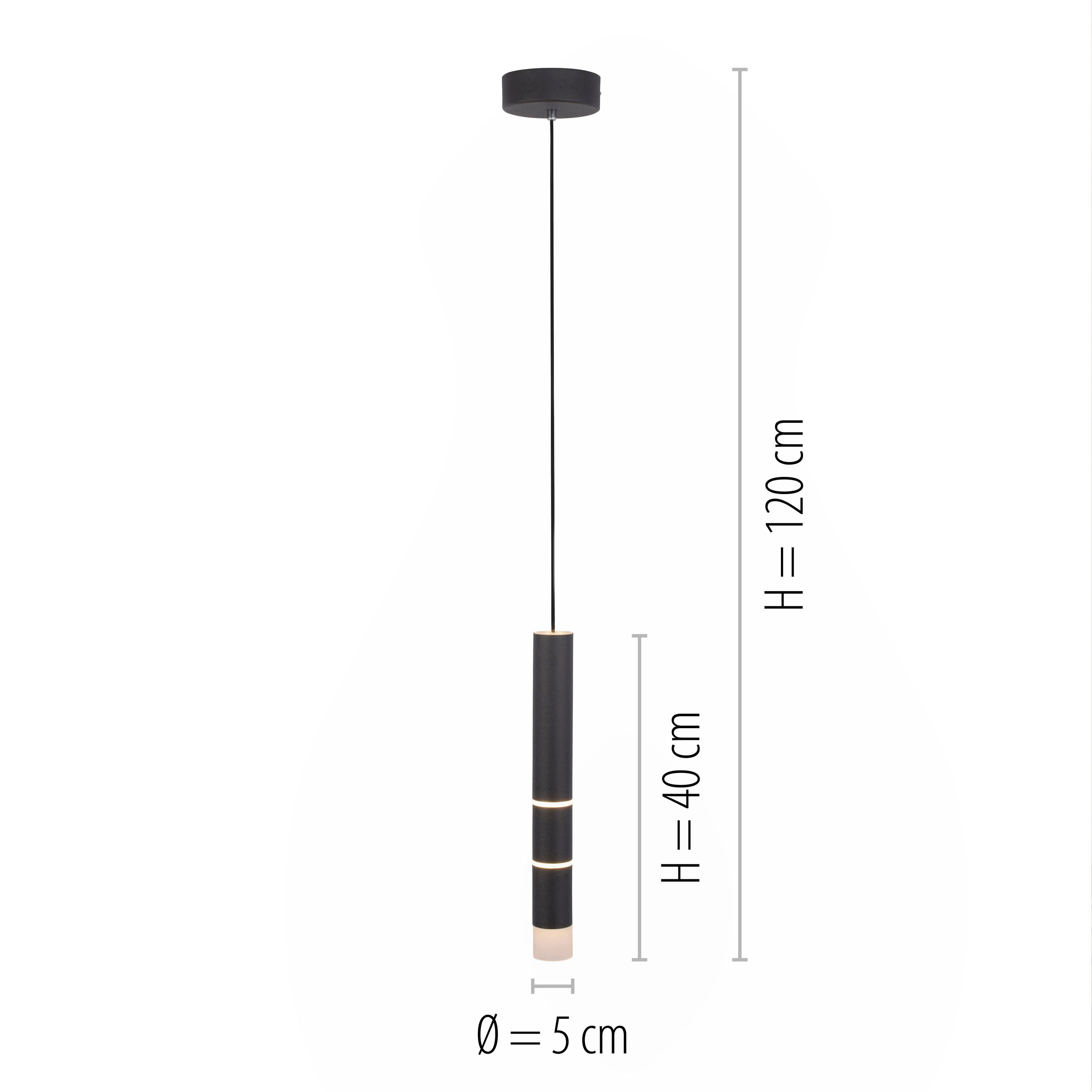 PURELED-Pendelleuchte 4flg