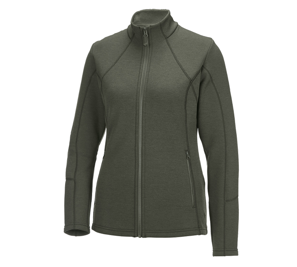 e.s. Funktions Sweatjacke melange, Damen