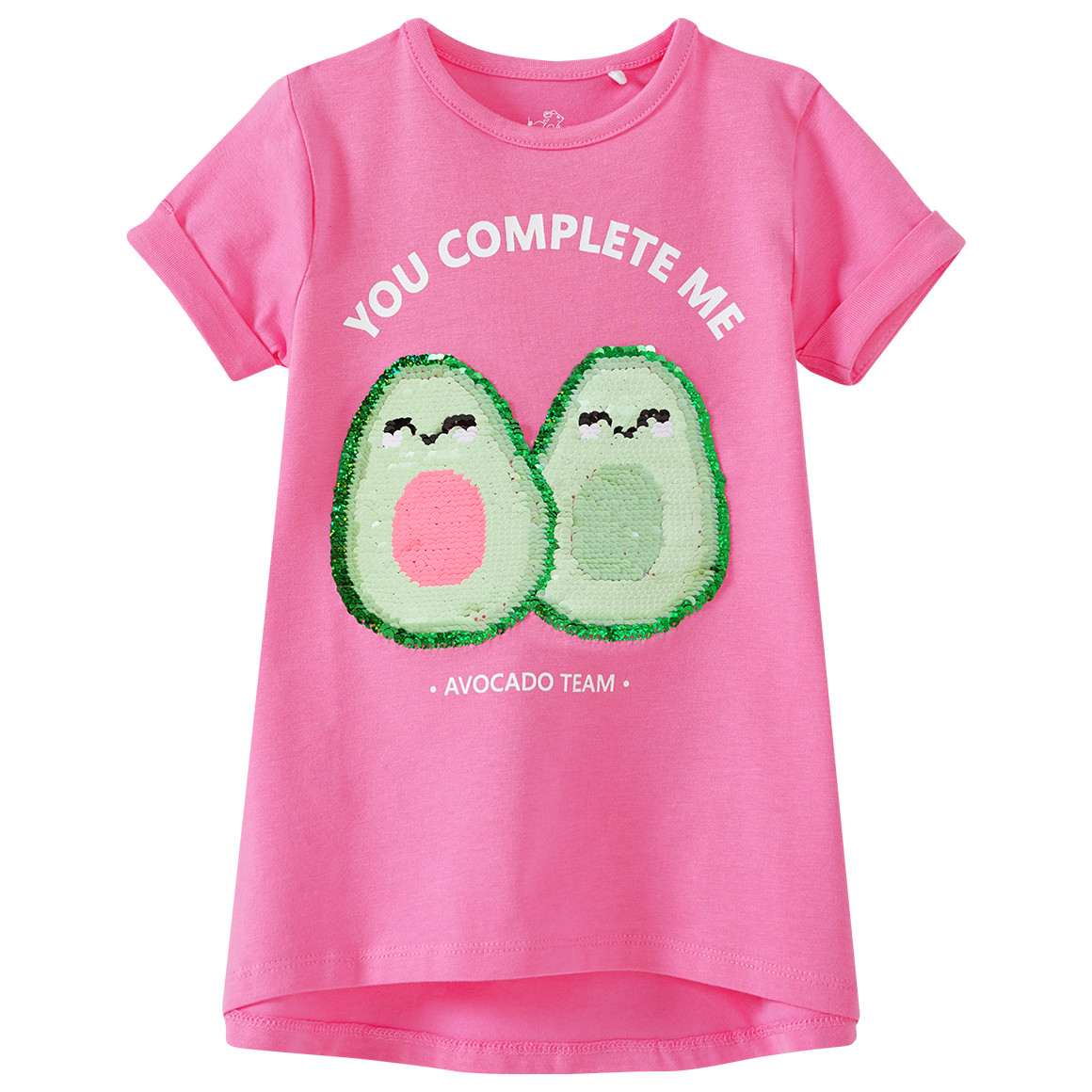 Mädchen T-Shirt mit Wendepailletten