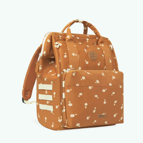 Brown diaper bag from Les Sables d'Olonne