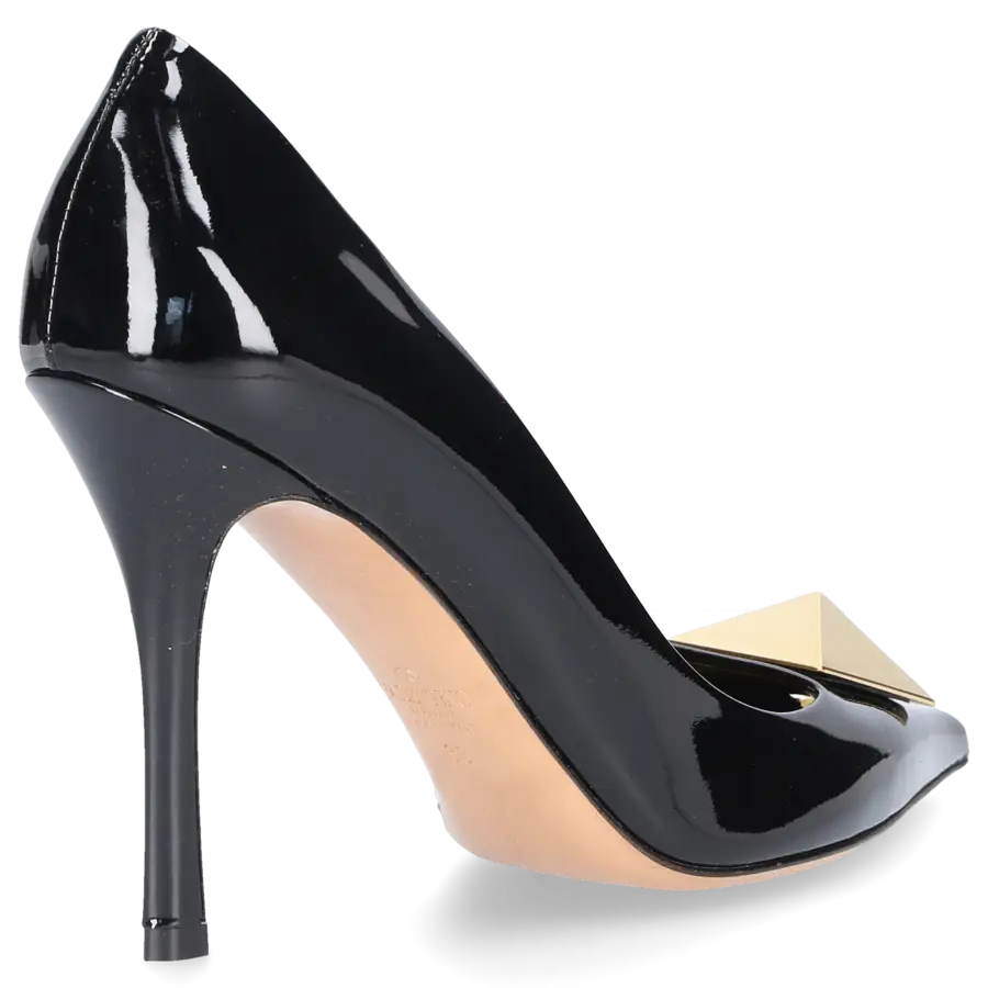 Valentino Garavani - Pumps ONE STUD Lackleder - schwarz