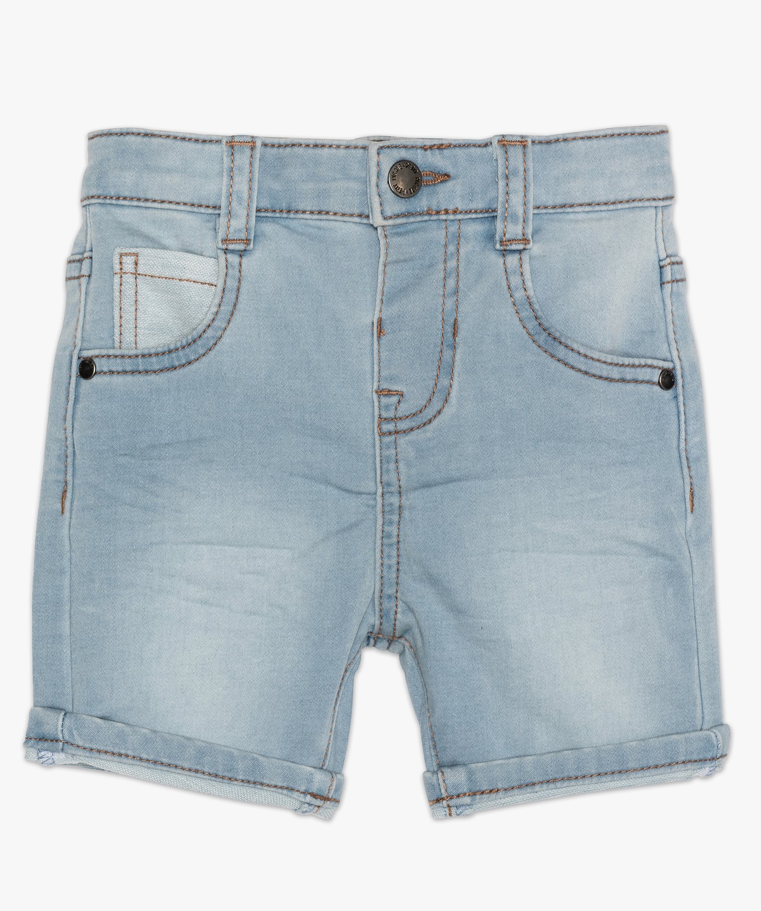 Short bébé Garçon en jean extensible denim | GEMO