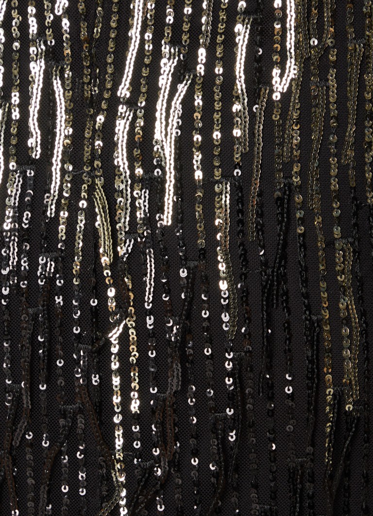 Robe midi sans manches Clover de Phase Eight, ornée de sequins et de franges