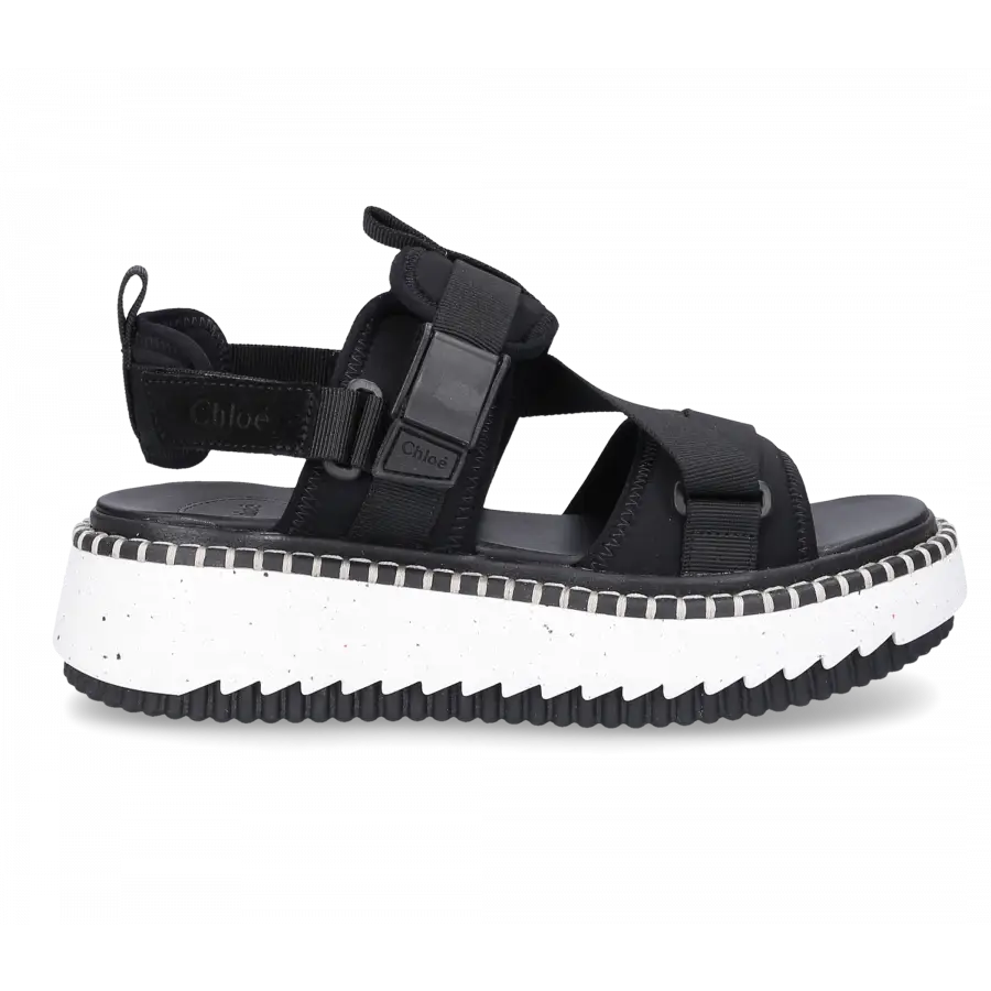 Chloé - Sandalen LILLI Nylon - schwarz