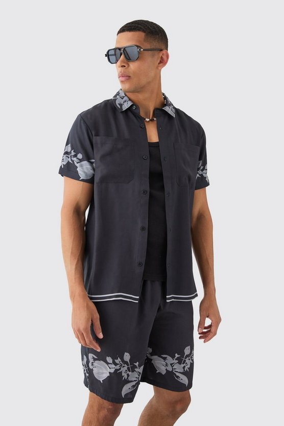 Viskose-Hemd und Shorts