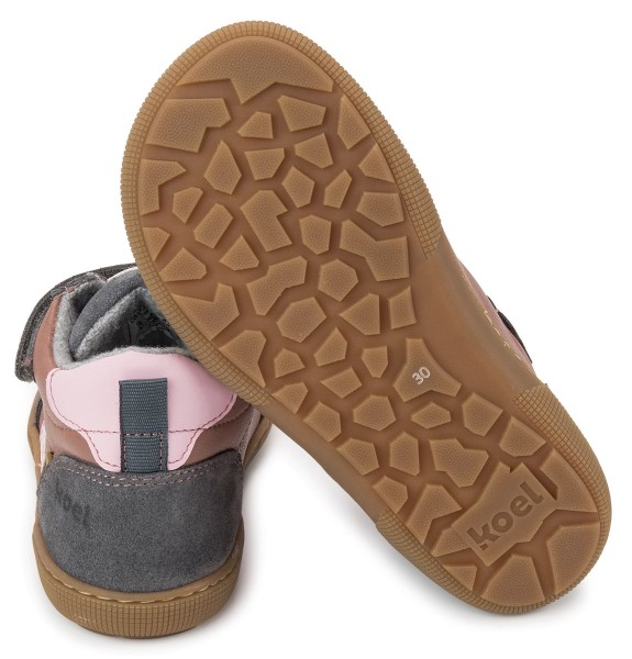 Koel bare ~ Devo MidCut Sneaker Wollfleece ~ Pink
