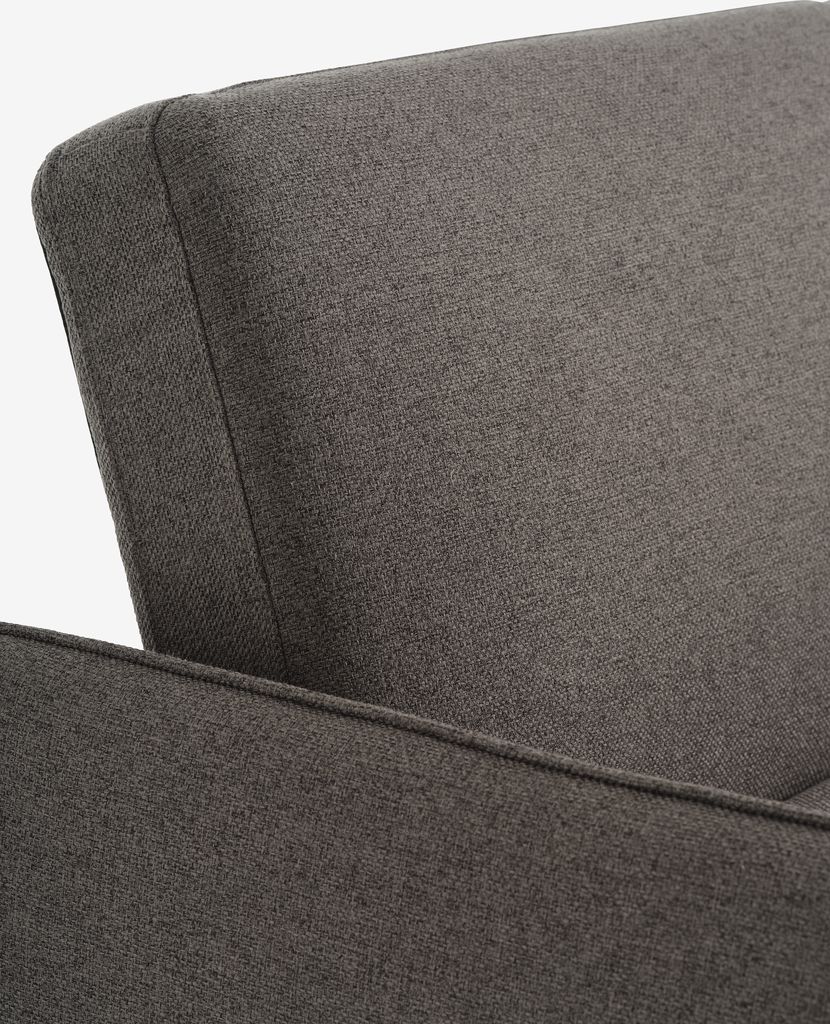LYSTRUP 2-Sitzer-Schlafsofa, dunkelgrauer Stoff