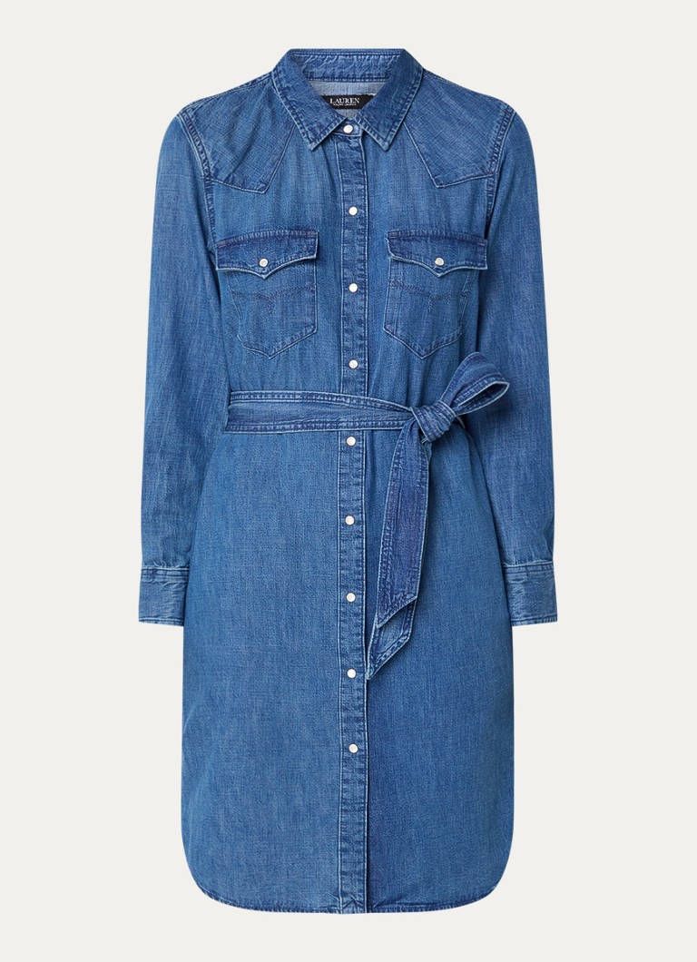 Rochie scurtă Ralph Lauren cu trifoi și curea legată