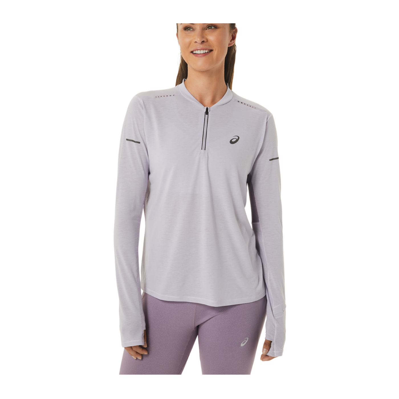 Asics Metarun HalfZip Sweatshirt Damen Lila F501