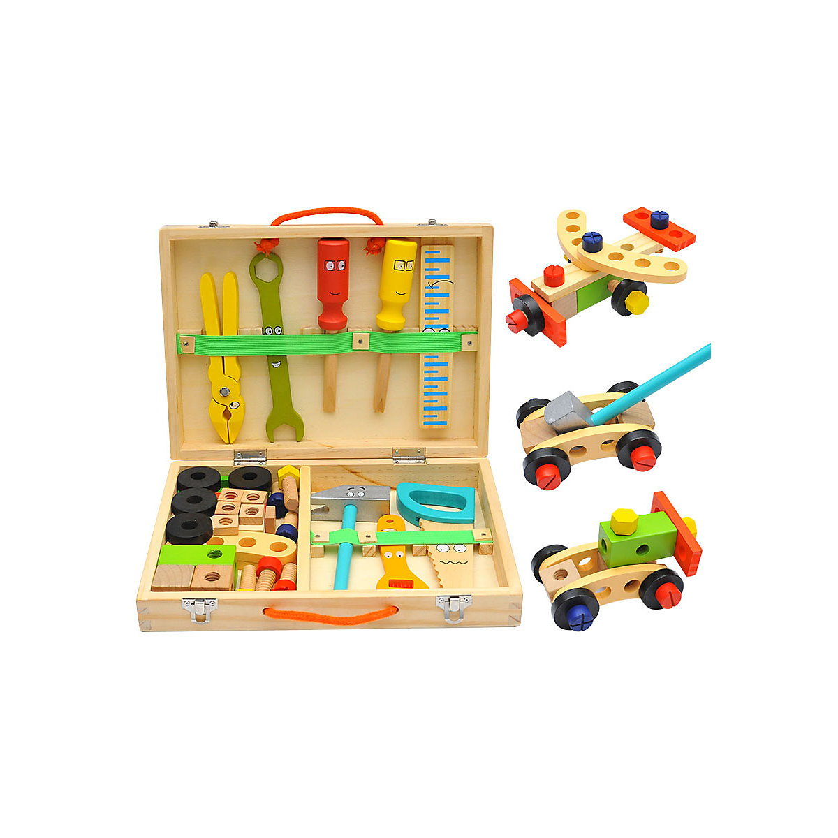 Zusammengebaute Spielsets Werkzeugkasten für die Wartung