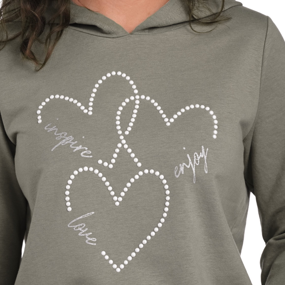 Damen Langarmshirt mit Kapuze