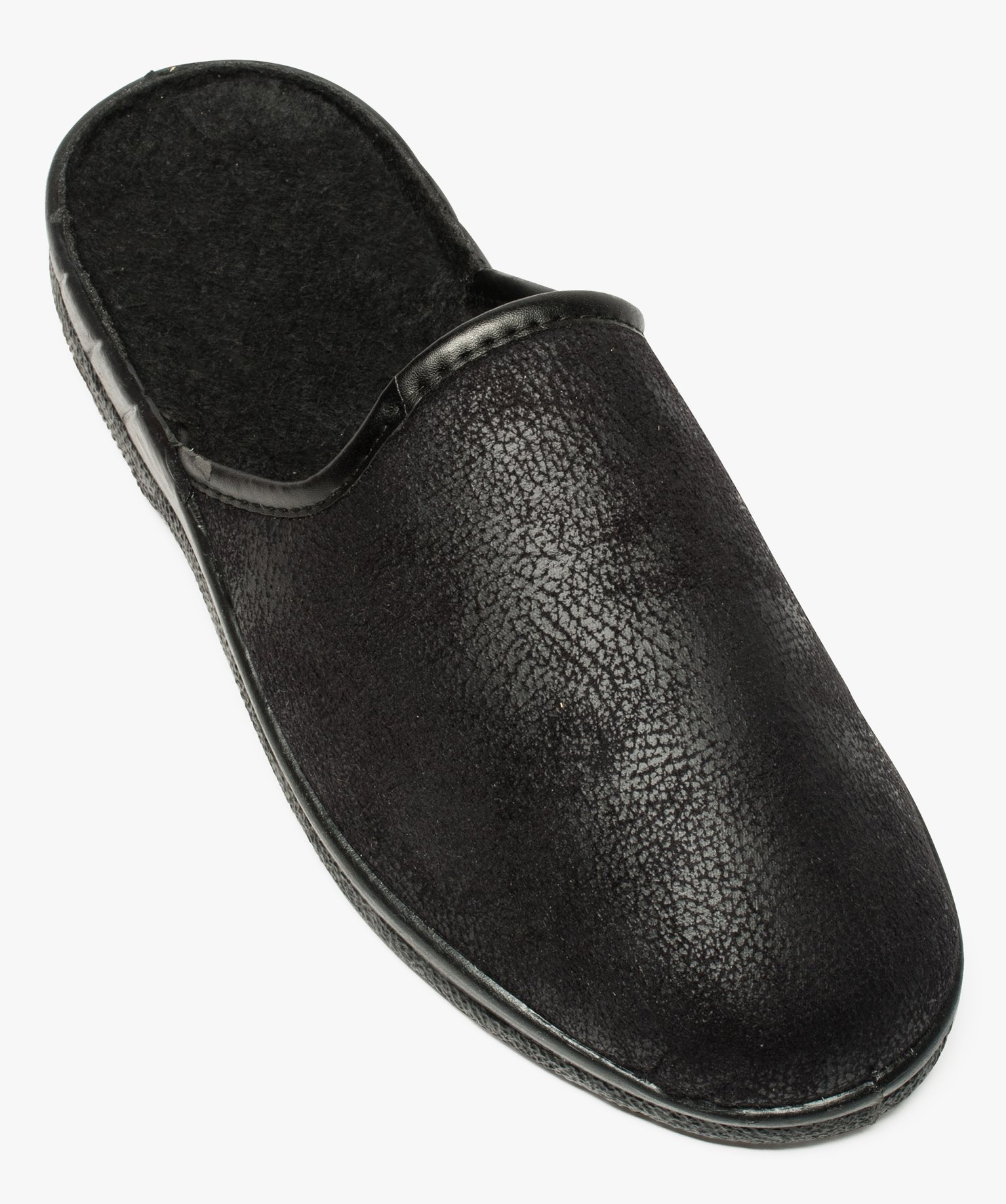 Chaussons homme forme mules noir | GEMO