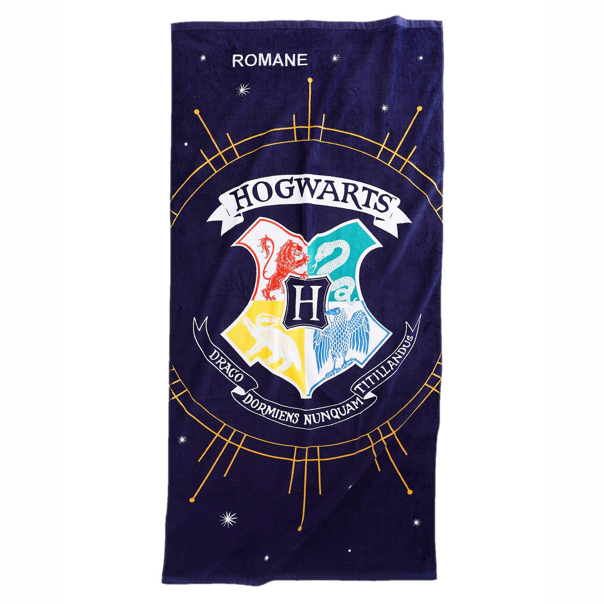 Drap de plage Harry Potter personnalisé éponge velours coton