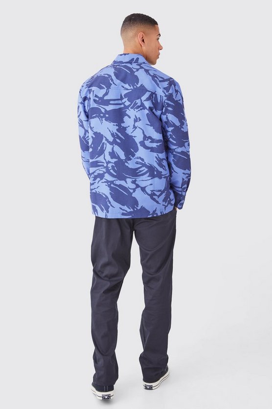 Langärmliges Camouflage Ripstop Overshirt