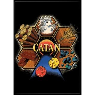 Catan Magnet - On Black