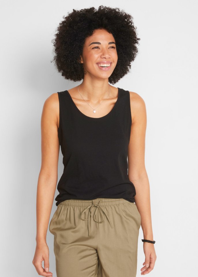 Jersey-Top mit Rückendetail