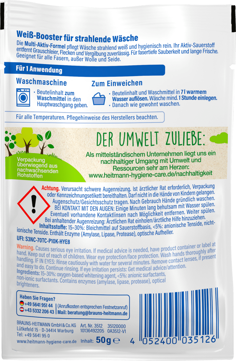 Wäsche-Weiss, 50 g