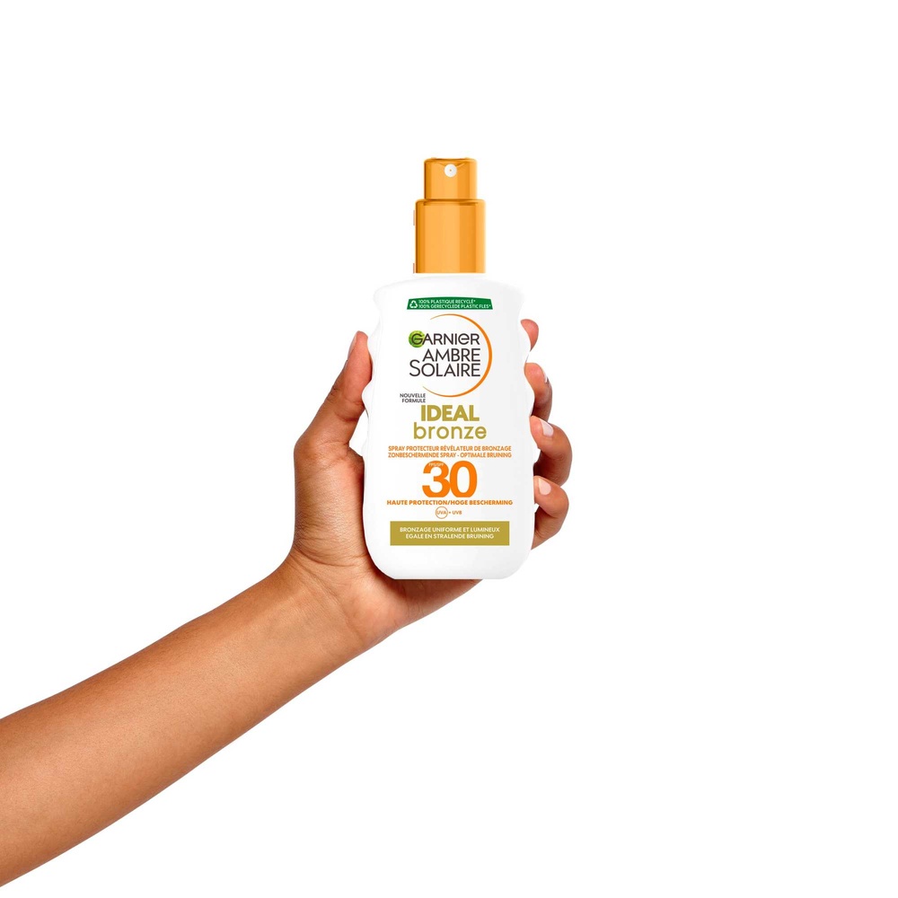 garnier Ambre Solaire Ideal Bronze Spray Protecteur Révélateur de Bronzage Spray Protecteur SPF 30 Révélateur de Bronzage