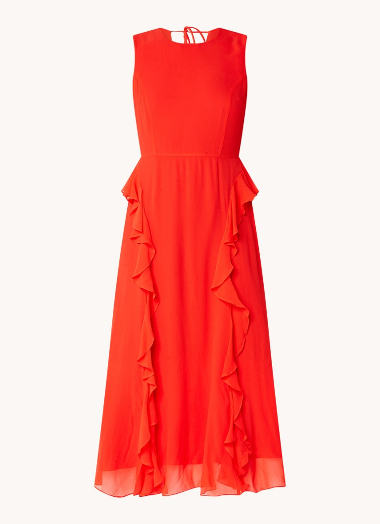 Rochie midi cu volane Nelli de la Whistles