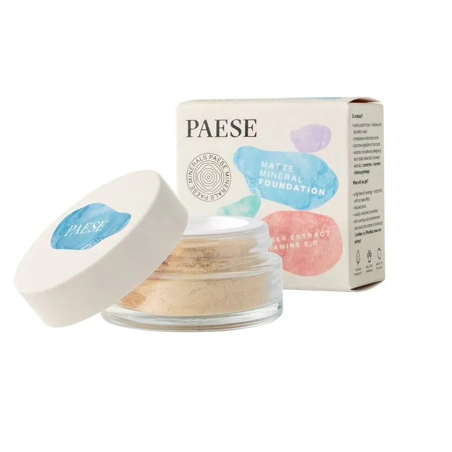 „Paese Minerals 204W Honey“ švytėjimo suteikiantis mineralinis makiažo pagrindas