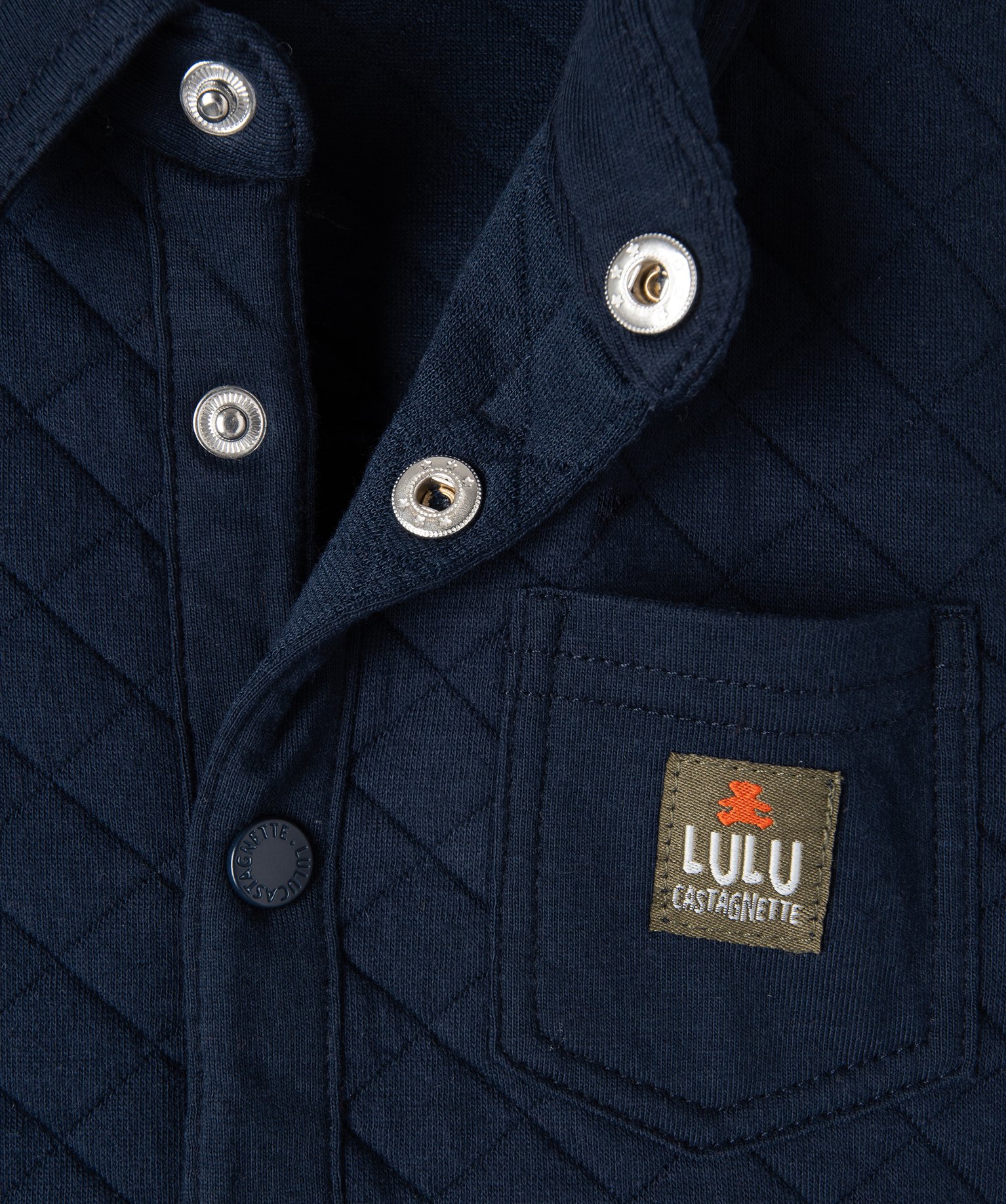 Chemise matelassée bébé Garçon - LuluCastagnette marine | GEMO