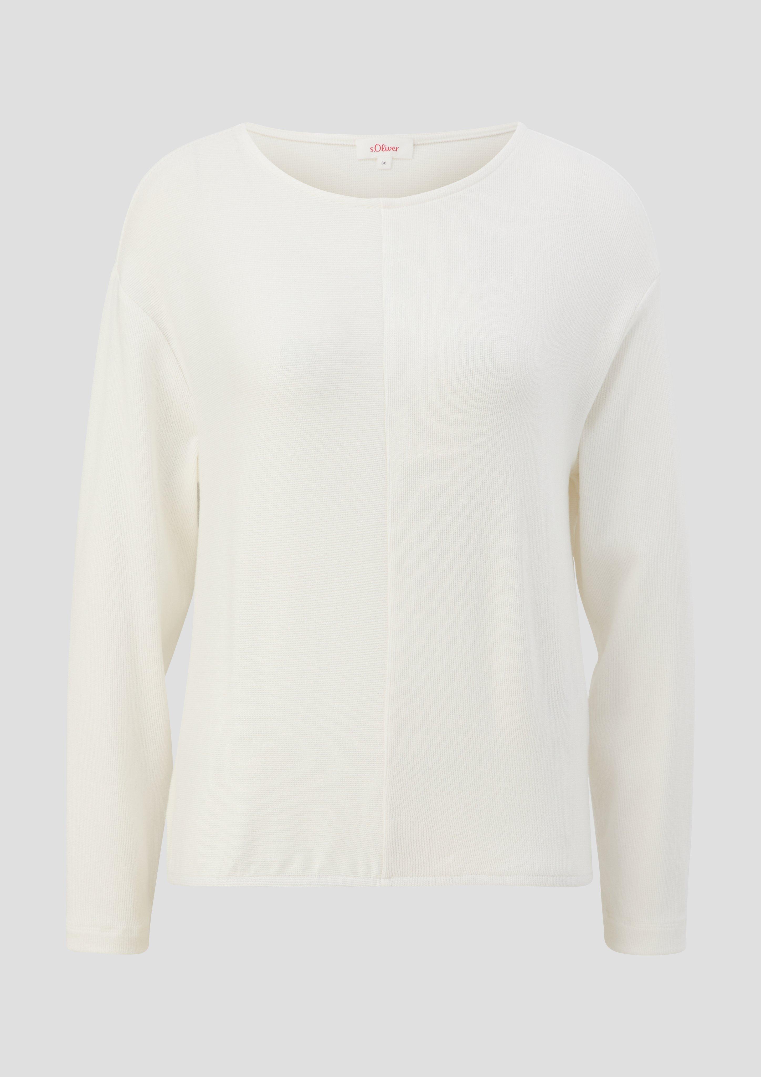 Sweatshirt mit Rippstruktur  2136402-0210
