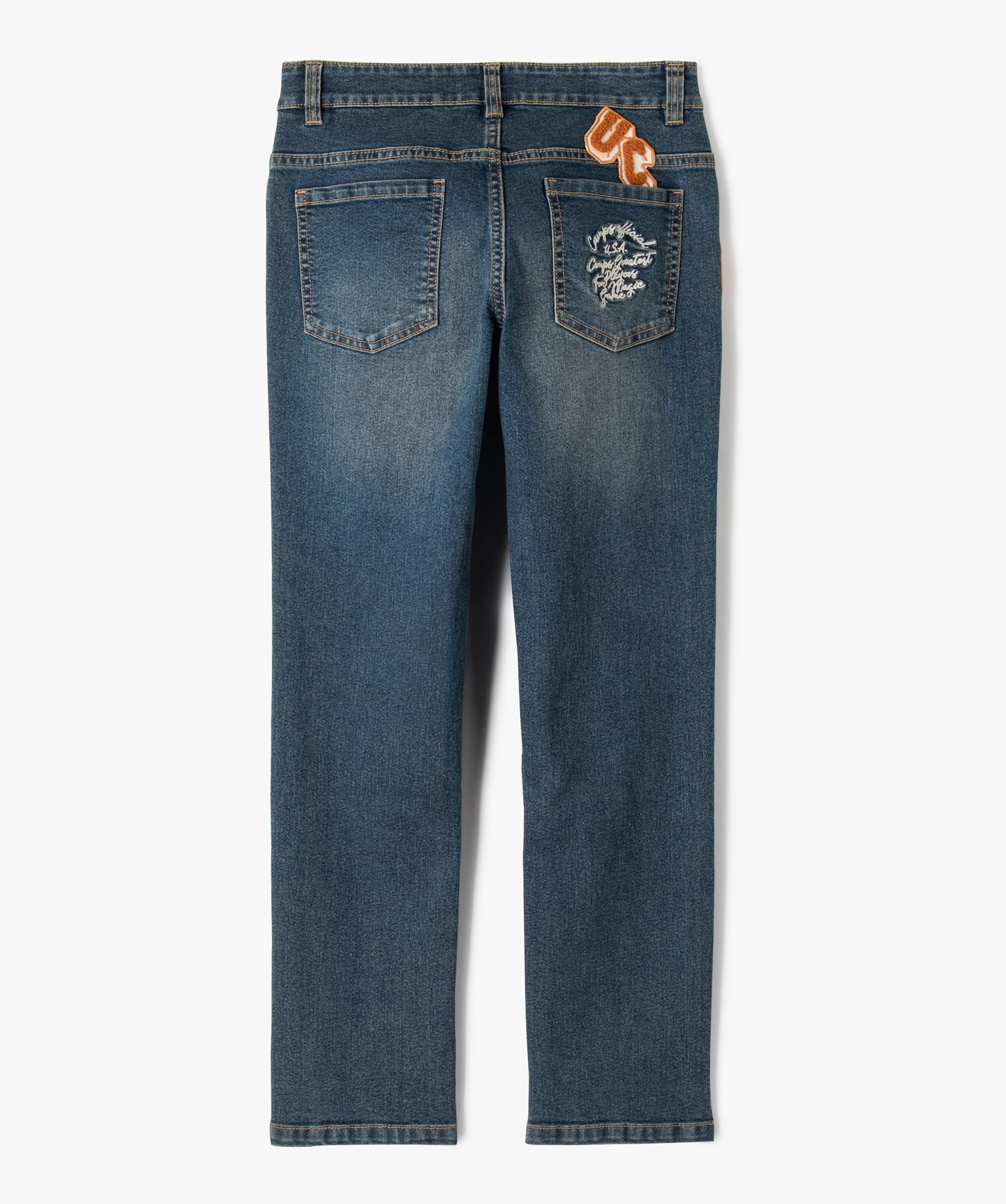 Jean Regular délavé Garçon - Camps United denim | GEMO