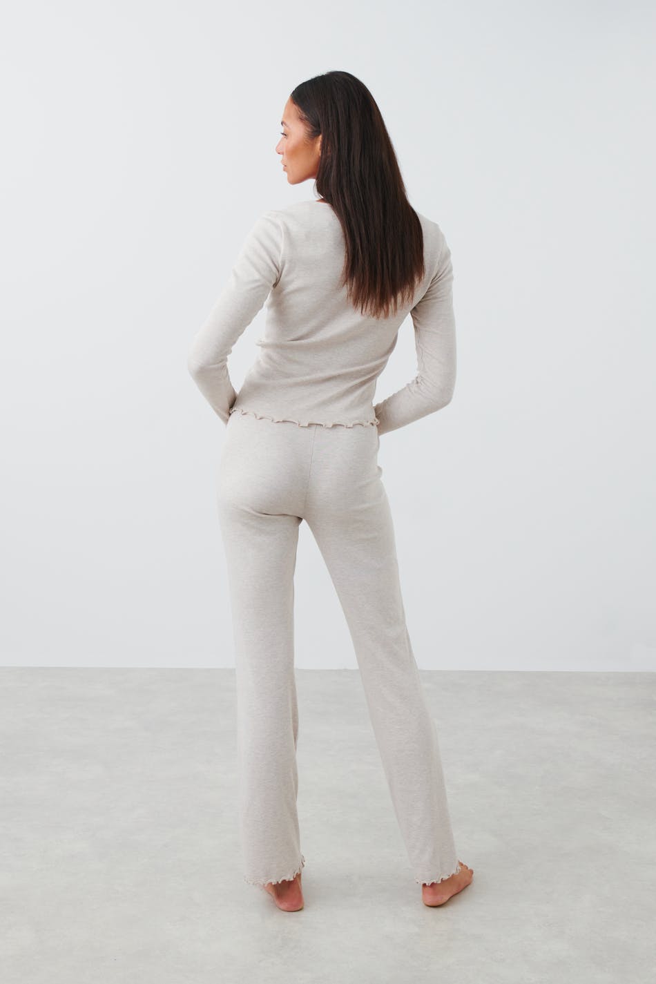 Homewear flared trousers