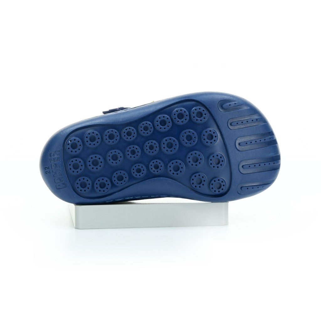 Camper Peu Cami Sell. Yard Traktor Blue (80153-099 First Walkers) dunkel blaue Mid Cut Barfußschuhe