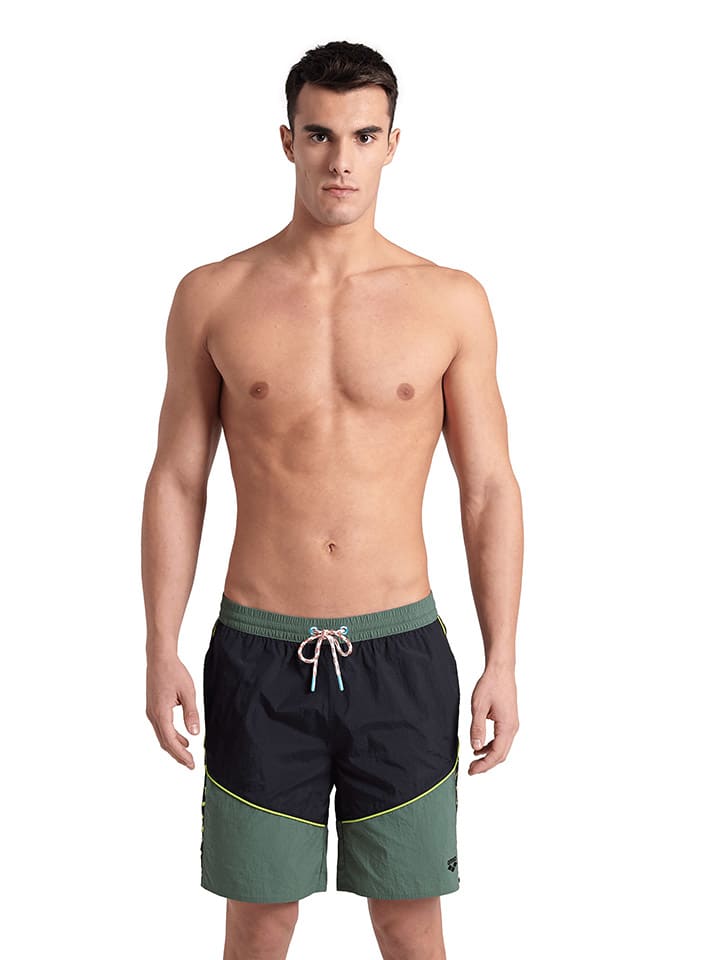 Arena Badeshorts in Khaki/ Schwarz günstig kaufen