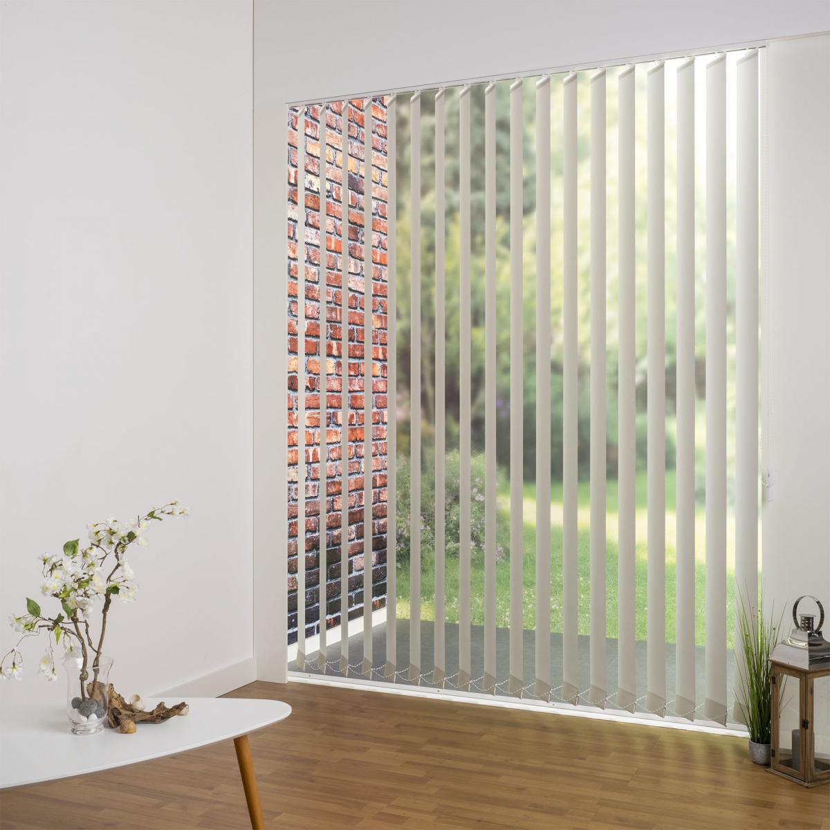 Bella Casa Vertikalanlage Maß, 127 mm Lamelle, 150 x 180 cm, beige