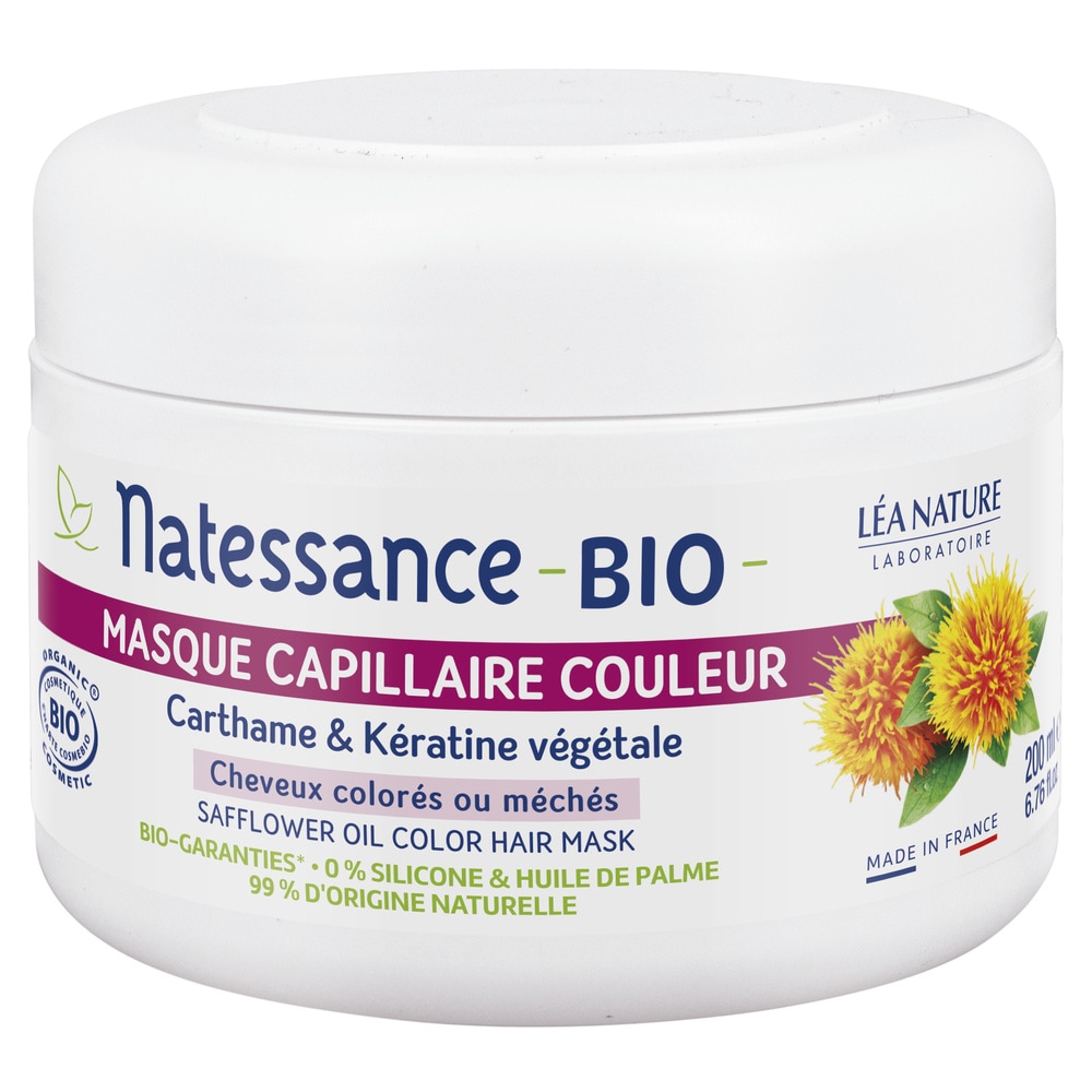 natessance Masque couleur - Carthame Bio et Kératine végétale Masque