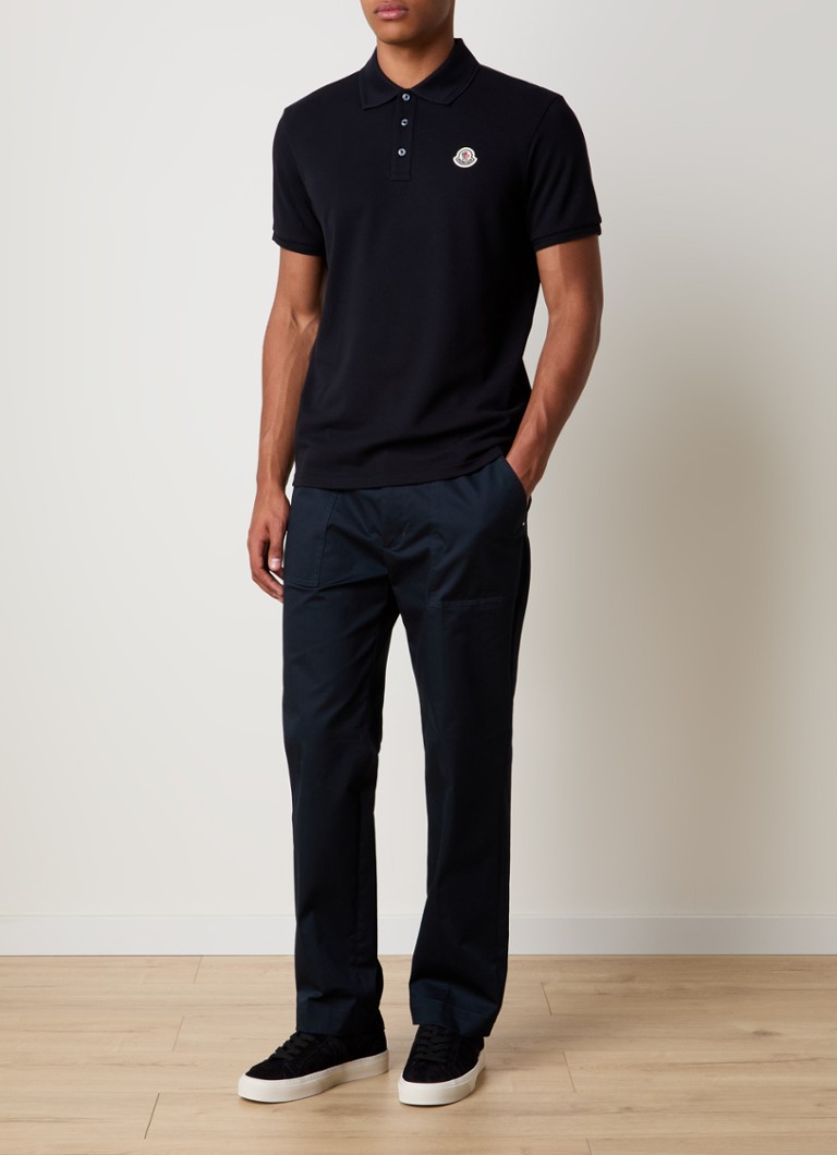 Polo Moncler Regular fit confeccionada em piqué de algodão