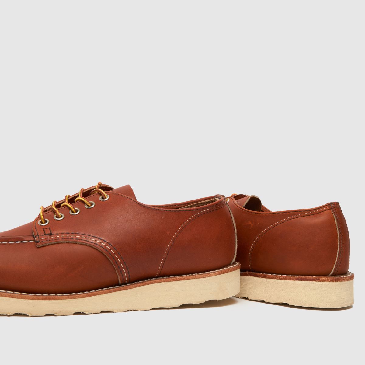 Red Wing – Bruna oxfordskor i mocka med mönster