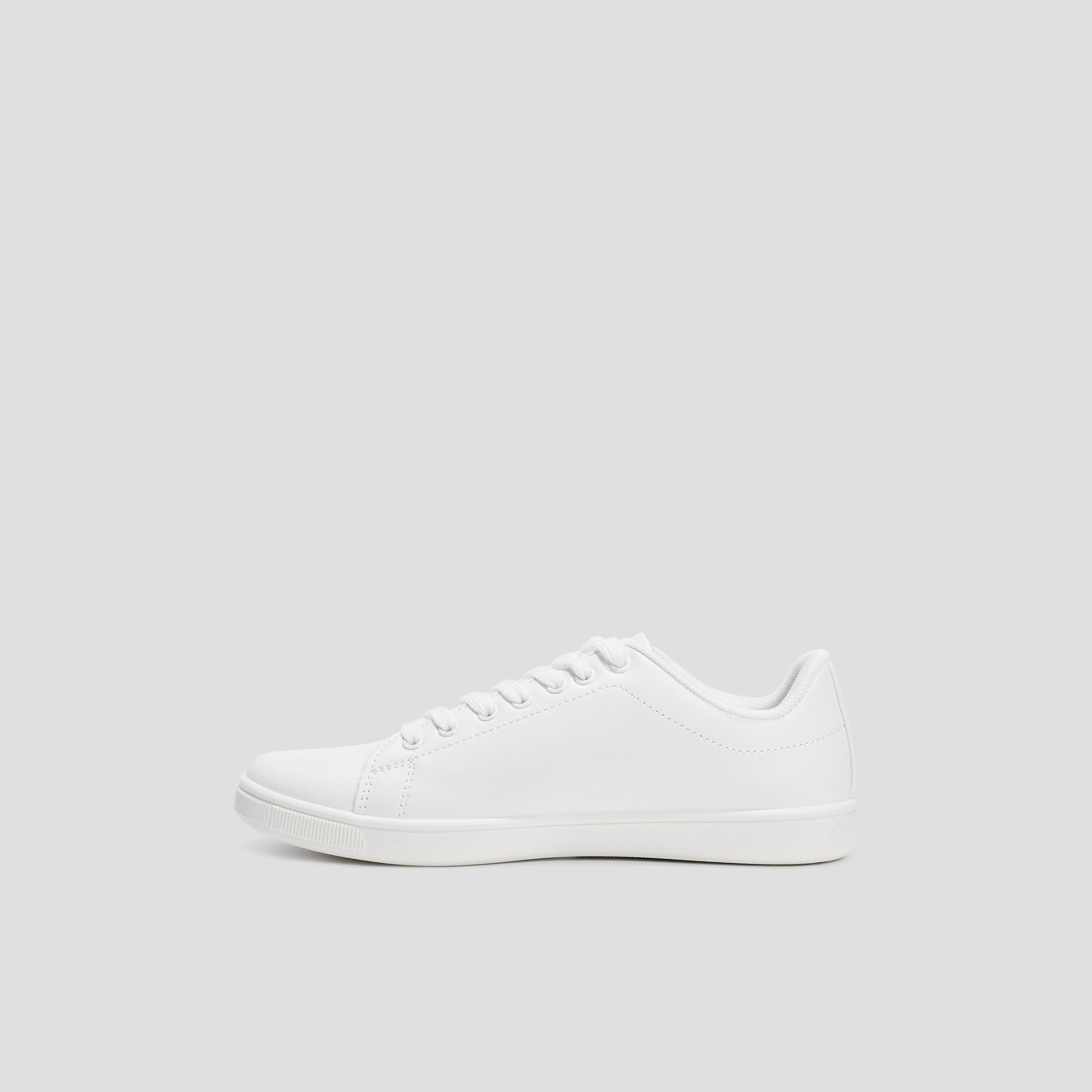 Tennis à lacets blanc femme | La Halle
