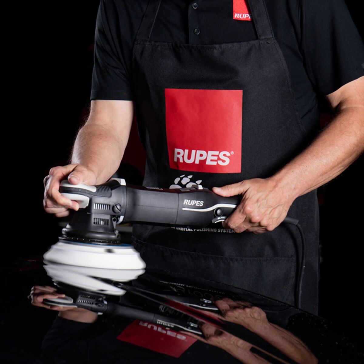 3x Rupes BigFoot Polierschwamm D-A Ultrafine Ø130-150mm weiß   Tuch
