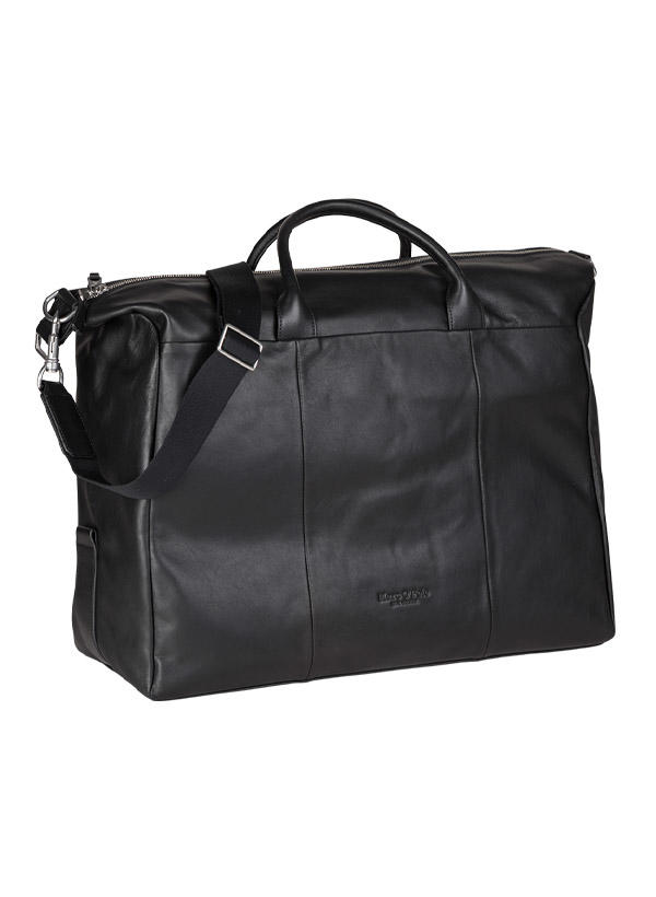 Marc O'Polo, Weekender Davis, Rindleder, schwarz