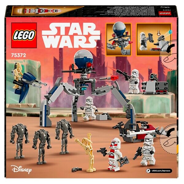 LEGO Star Wars 75372 Bojový balíček klonového vojaka a bojového droida