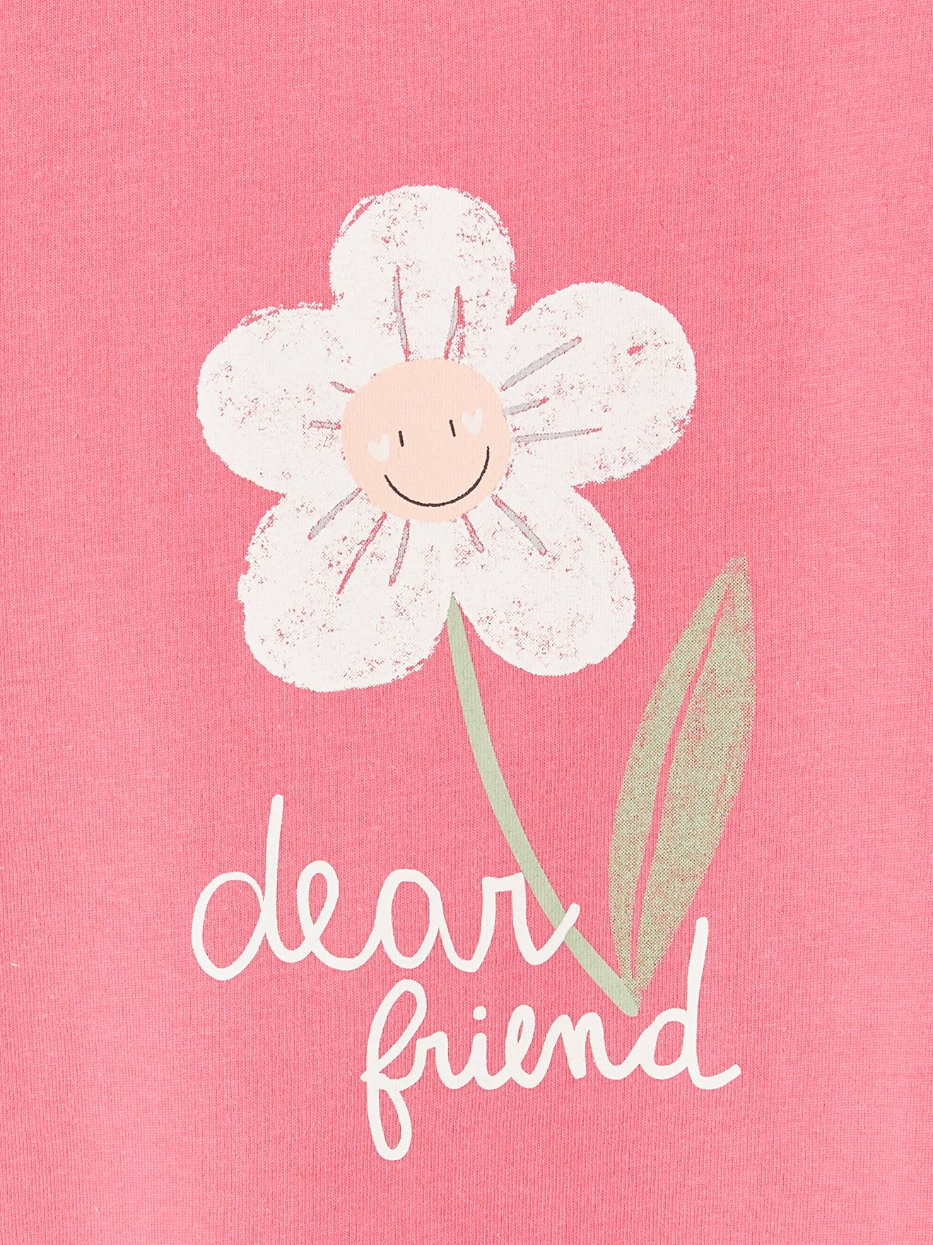 Vertbaudet Mädchen T-Shirt, Paradiesvogel Oeko-Tex - bonbon rosa