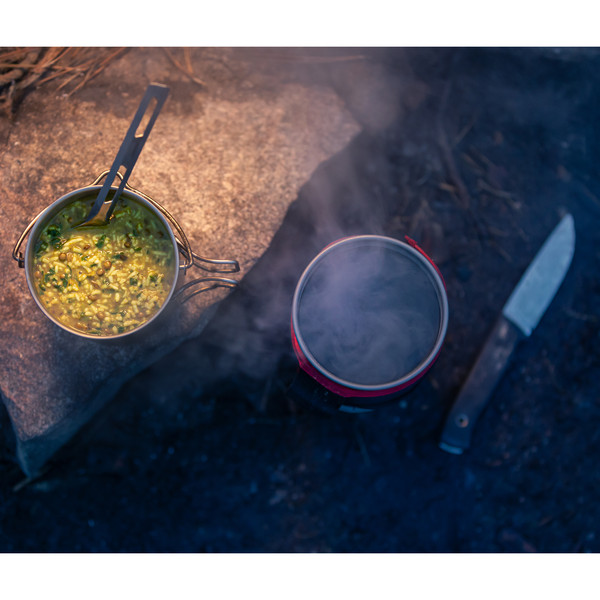VEGAN DAAL WITH RICE - Outdoor Essen