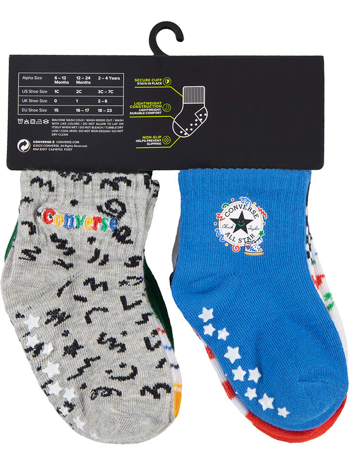 Converse 6er-Set: ABS-Socken in Bunt günstig kaufen