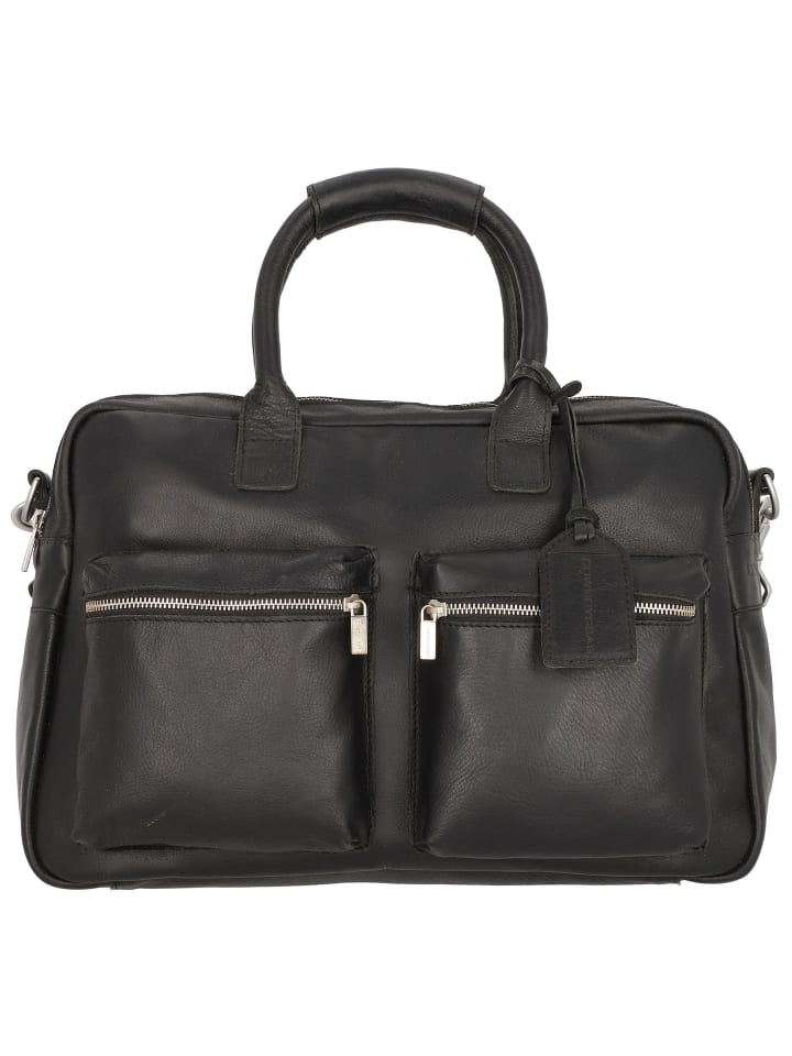 Cowboysbag The Diaper Bag Wickeltasche Leder 39 cm in black günstig kaufen onesize