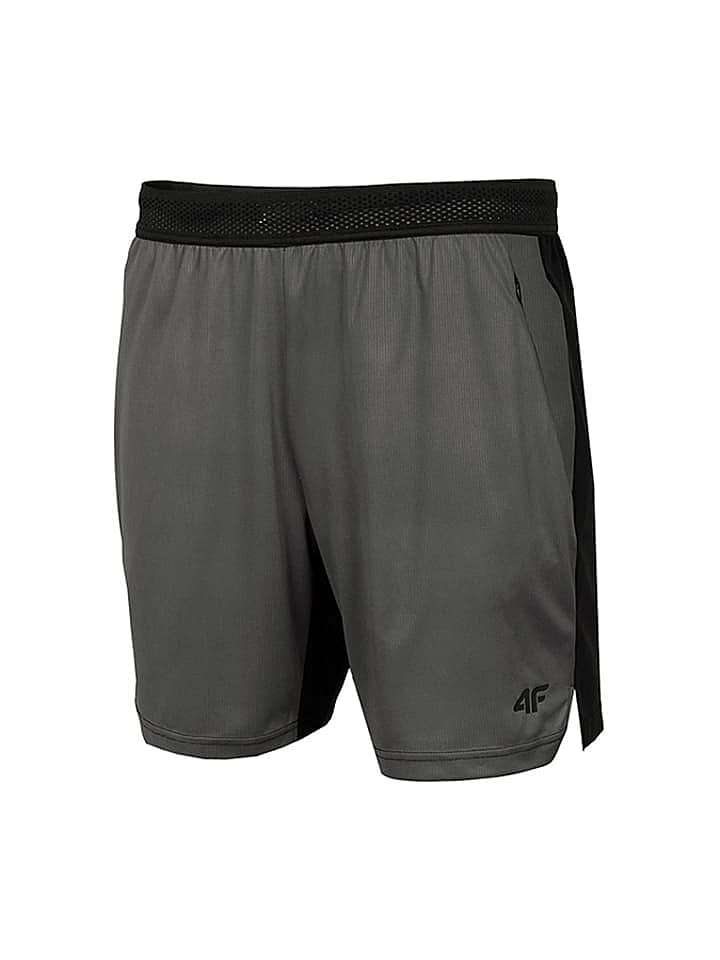 4F Funktionsshorts in Grau/ Schwarz günstig kaufen XXL