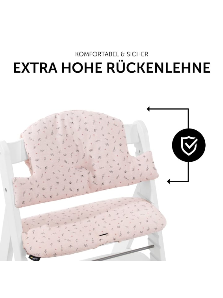 Hauck Sitzkissen / Hochstuhlauflage für Alpha Hochstuhl - in rosa,grau günstig kaufen onesize